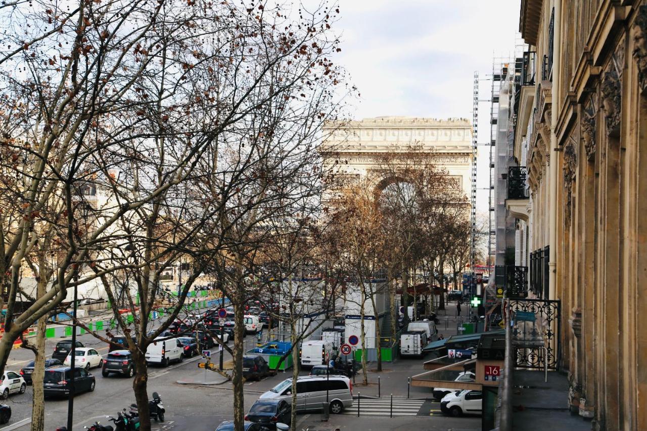 Suite Junior Avec Balcon Et Vue Sur Arc De Triomphe París Exterior foto